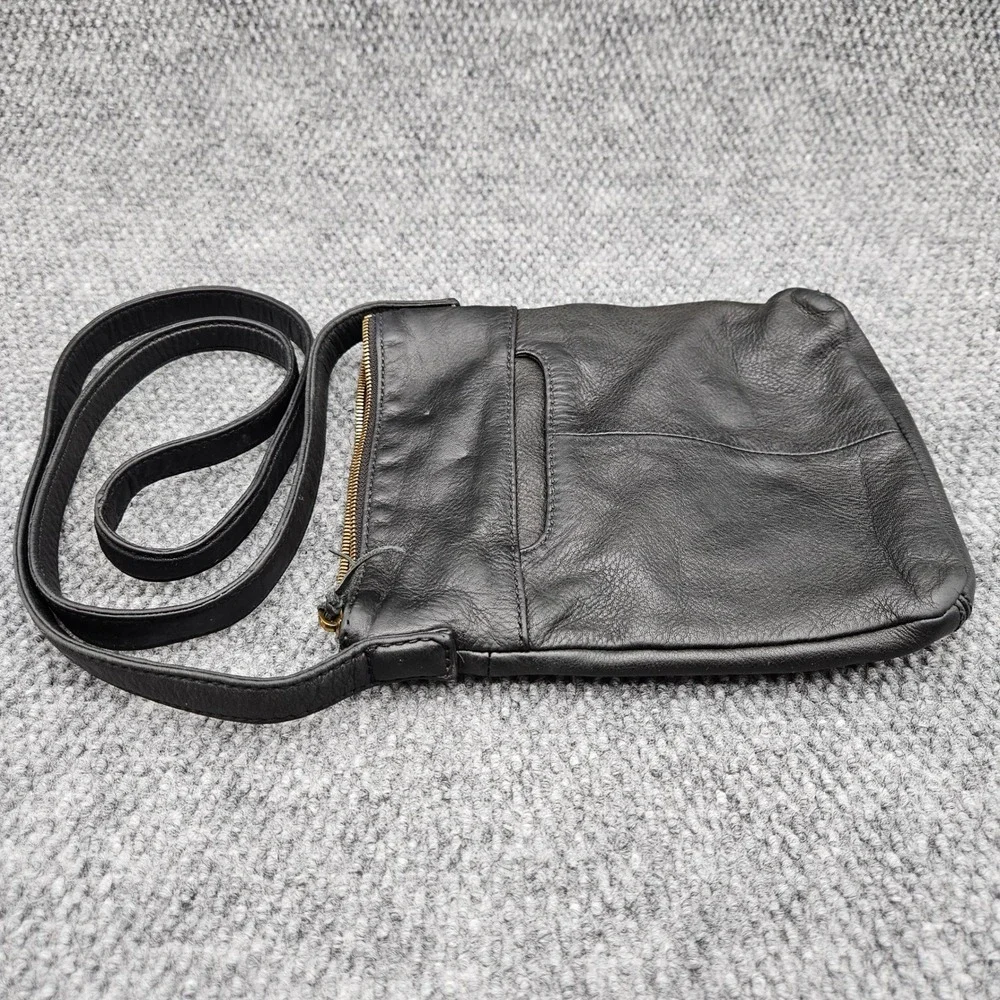 Hobo‎ International Sarah Black Leather Crossbody Bag Tassel Boho Shoulder Purse